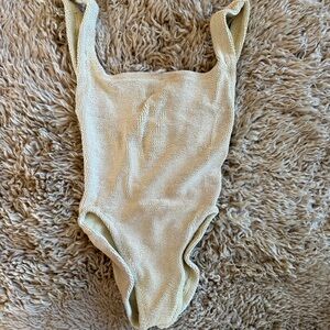 Hunza G Kids Cream Bodysuit